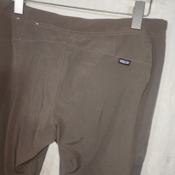 PATAGONIA s 12 polyester spandex stretch capri pants gray/olive - Picture 4 of 8